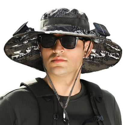 AirDome™ Hat Solar Fan Cap Portable Solar Charging Cap with Fan Suitable