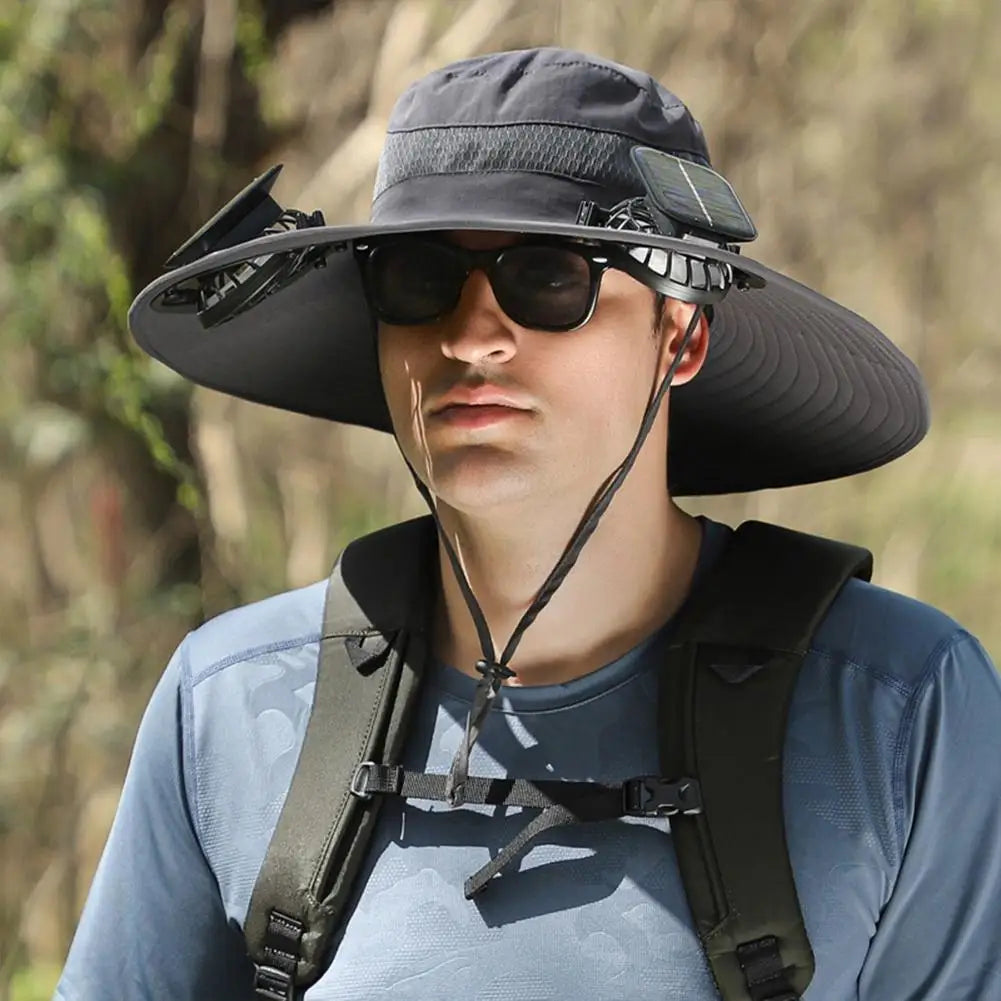 AirDome™ Hat Solar Fan Cap Portable Solar Charging Cap with Fan Suitable