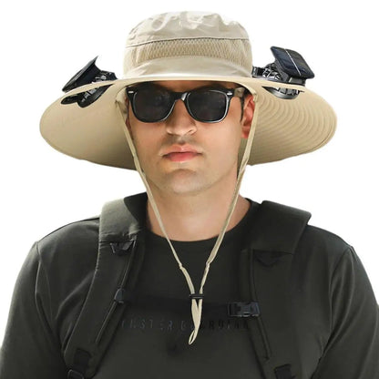 AirDome™ Hat Solar Fan Cap Portable Solar Charging Cap with Fan Suitable
