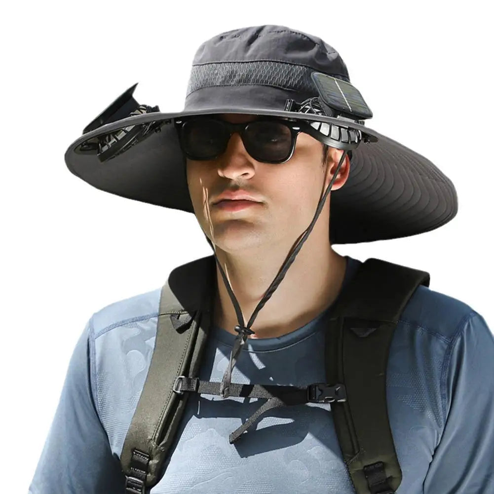 AirDome™ Hat Solar Fan Cap Portable Solar Charging Cap with Fan Suitable