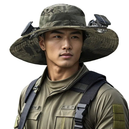 AirDome™ Hat Solar Fan Cap Portable Solar Charging Cap with Fan Suitable