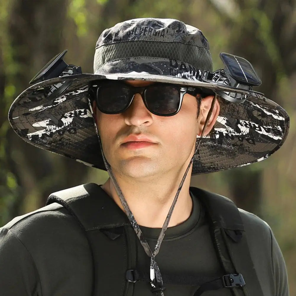 AirDome™ Hat Solar Fan Cap Portable Solar Charging Cap with Fan Suitable