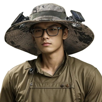 AirDome™ Hat Solar Fan Cap Portable Solar Charging Cap with Fan Suitable