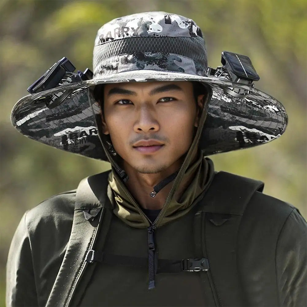 AirDome™ Hat Solar Fan Cap Portable Solar Charging Cap with Fan Suitable