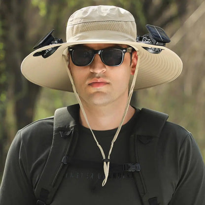 AirDome™ Hat Solar Fan Cap Portable Solar Charging Cap with Fan Suitable