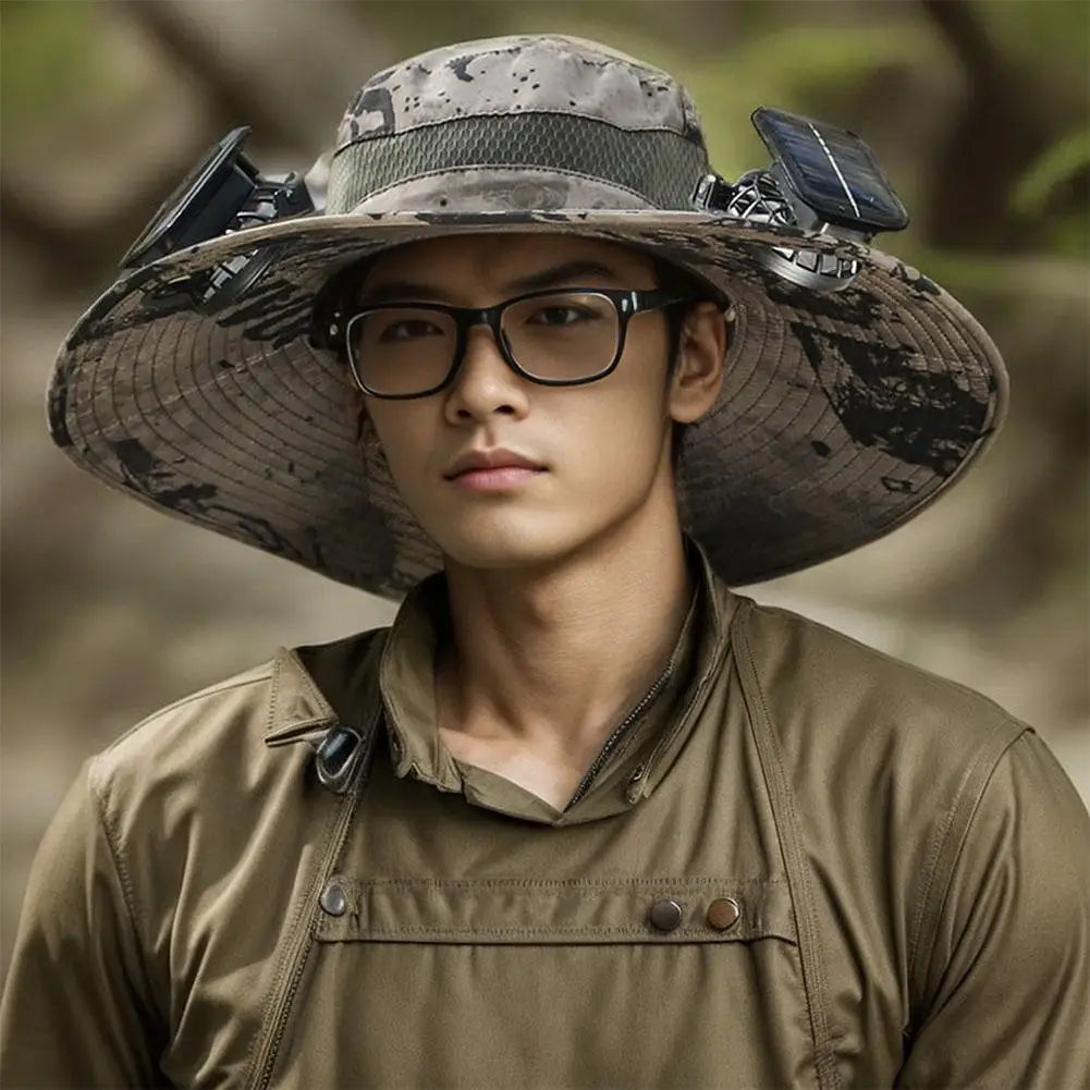 AirDome™ Hat Solar Fan Cap Portable Solar Charging Cap with Fan Suitable