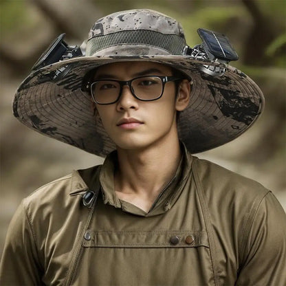 AirDome™ Hat Solar Fan Cap Portable Solar Charging Cap with Fan Suitable