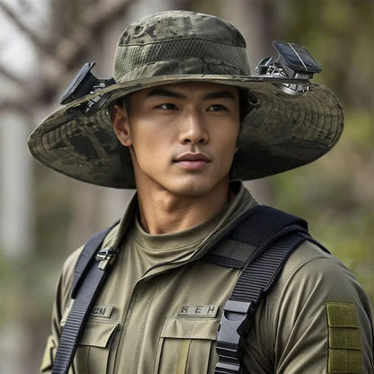 AirDome™ Hat Solar Fan Cap Portable Solar Charging Cap with Fan Suitable