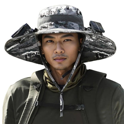 AirDome™ Hat Solar Fan Cap Portable Solar Charging Cap with Fan Suitable