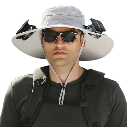 AirDome™ Hat Solar Fan Cap Portable Solar Charging Cap with Fan Suitable