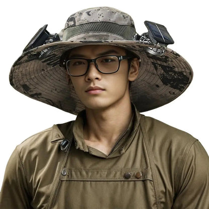 AirDome™ Hat Solar Fan Cap Portable Solar Charging Cap with Fan Suitable