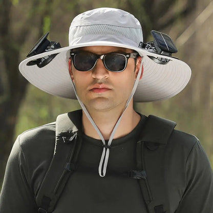 AirDome™ Hat Solar Fan Cap Portable Solar Charging Cap with Fan Suitable